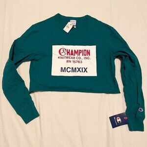 Champion Urban Outfitters Exclusive Long Sleeve Crop Top Womens Small